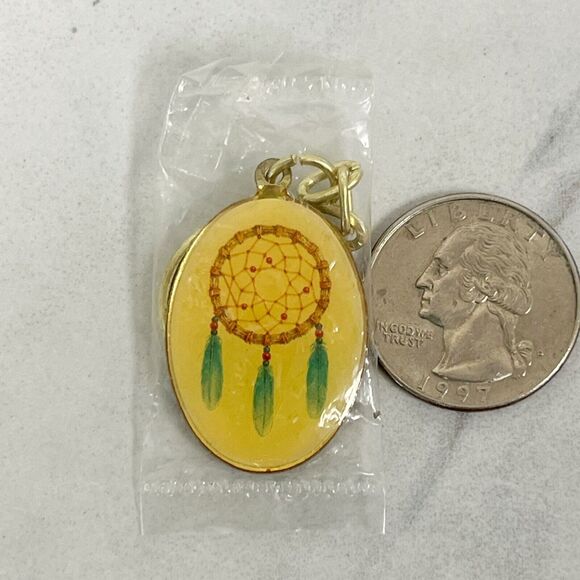Small Dreamcatcher Feathers Keychain Keyring - Picture 1 of 5